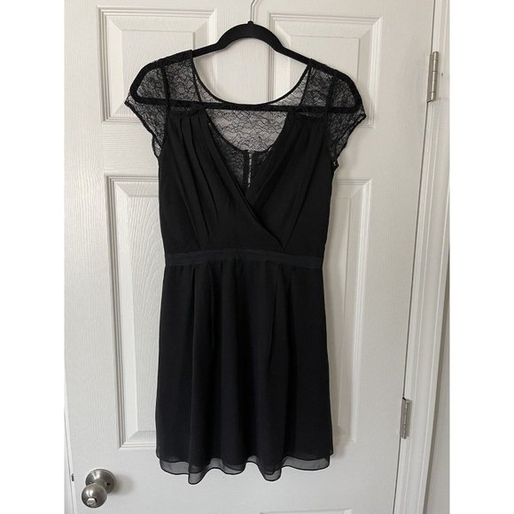 DVF Diane Von Furstenberg Holli Silk Black Dress - Size 2 - Picture 7 of 15